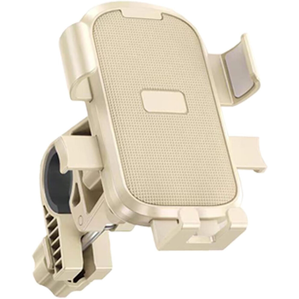 (Handlebar model, cheese color) Bicycle Phone Holder | Portable Bicycle Handlebar Phone Mount | Bike Cellphone Holder, Rotatable Handlebar Phone Clamp