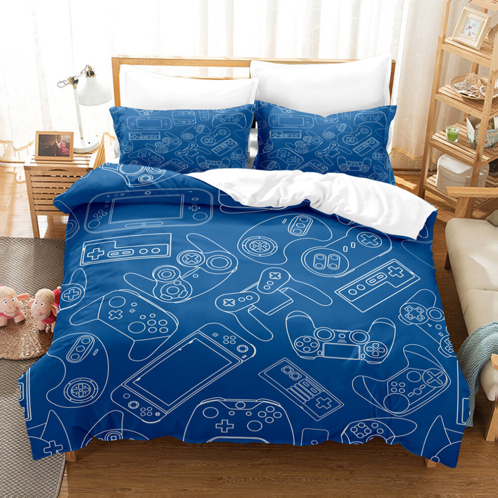 (12, 180*210 Three-Piece Set) New Home Textile Grinding Gamepad Series Three-Piece Set Digital Printing Three-Piece Set 6942746581259