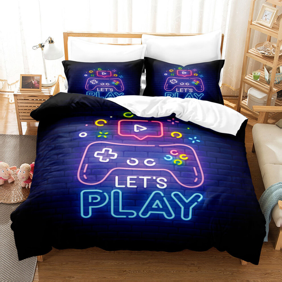 (16, 200*230 Three-Piece Set) New Home Textile Grinding Gamepad Series Three-Piece Set Digital Printing Three-Piece Set 6942746582119