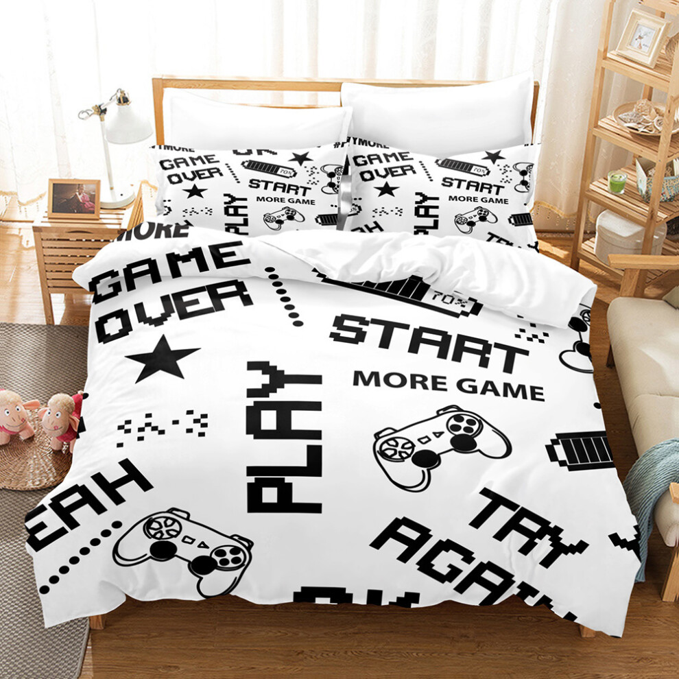 (17, 160*200 Three-Piece Set) New Home Textile Grinding Gamepad Series Three-Piece Set Digital Printing Three-Piece Set 6942746582263