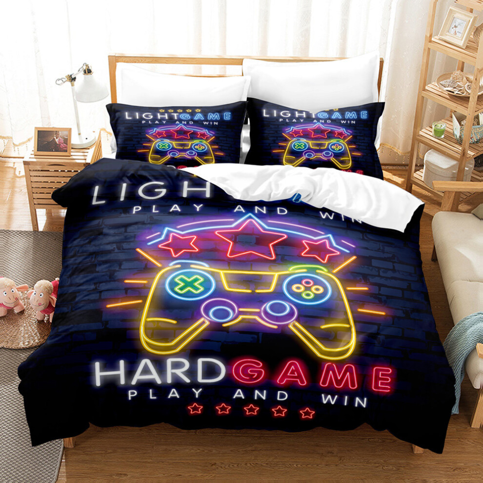 (18, 140*210 Three-Piece Set) New Home Textile Grinding Gamepad Series Three-Piece Set Digital Printing Three-Piece Set 6942746582430