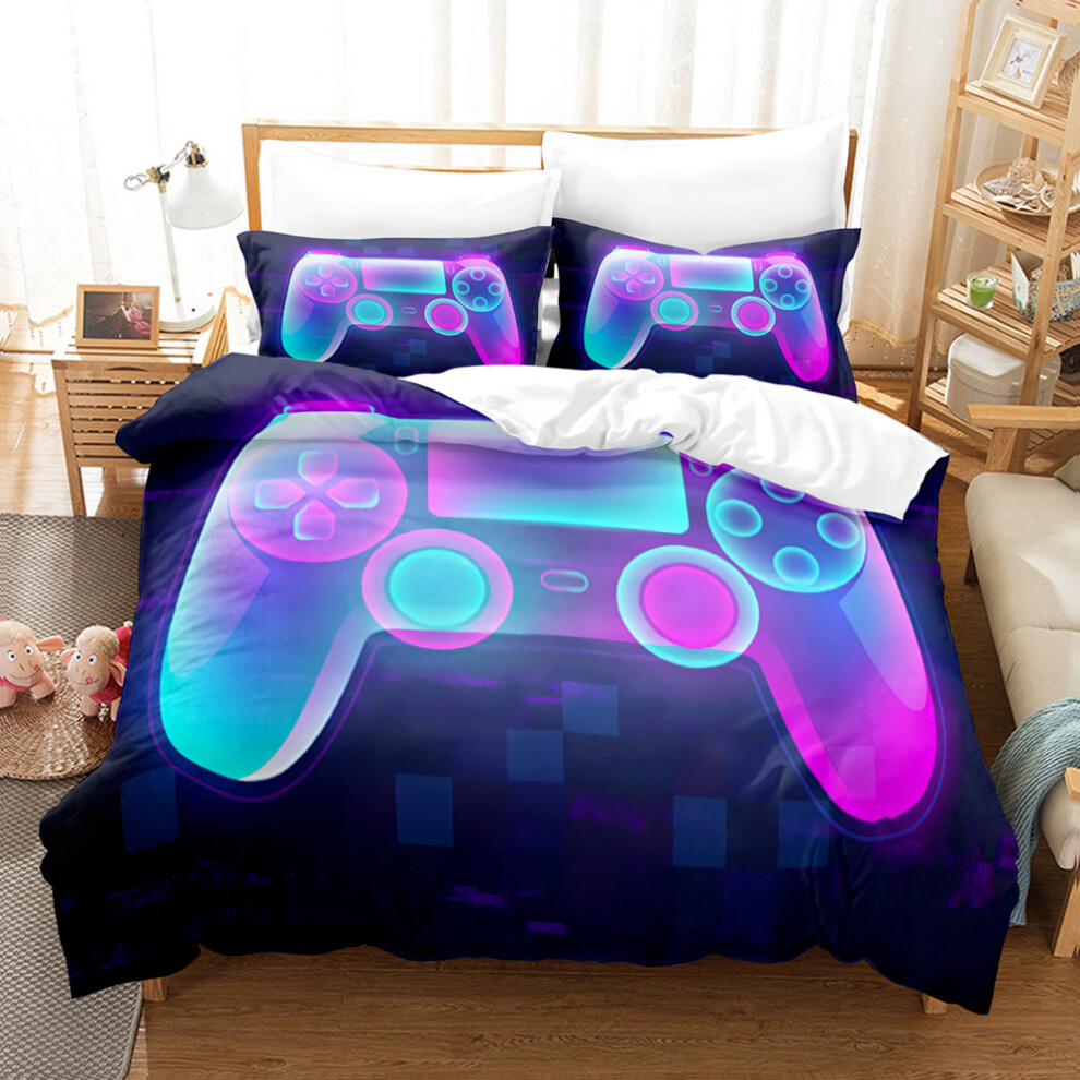 (5, 160*200 Three-Piece Set) New Home Textile Grinding Gamepad Series Three-Piece Set Digital Printing Three-Piece Set 6942746583475