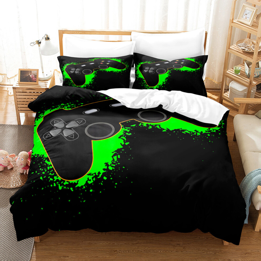 (6, 200*230 Three-Piece Set) New Home Textile Grinding Gamepad Series Three-Piece Set Digital Printing Three-Piece Set 6942746583727