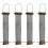 Selections Large Copper Style Hanging Bird Nut Feeder (Set of 4) 1