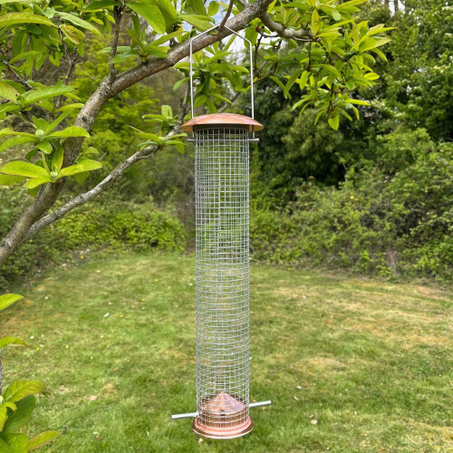 Selections Large Copper Style Hanging Bird Nut Feeder (Set of 4) 2