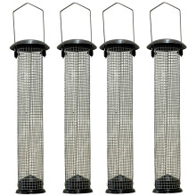 Large Hanging Peanut Bird Feeders (Set of 4)