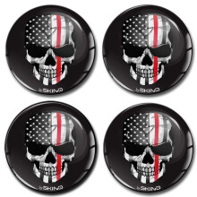 4 x 50 mm stickers voor wielnaafdoppenafdekking A 3250