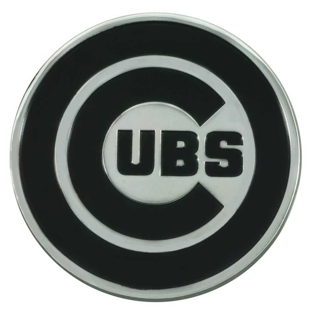 Chicago Cubs Auto Emblem Premium Metal Chrome 842281165395