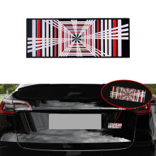 YHCDSEA Model 3 Y Automotive 3D Plaid Badge Sticker Mark Car Emblem Plaid Badge Decor Kompatibel til Tesla Model 3 Y X S (Plaid)