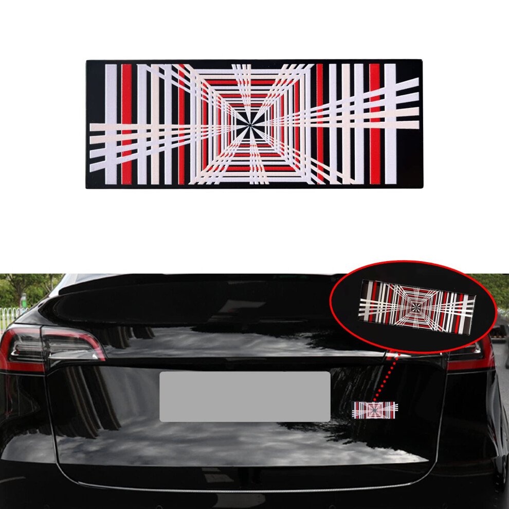 Yhcdsea Model 3 Y Automotive 3D Plaid Badge Sticker Mark Car Emblem Plaid Badge Decor Compatible For Tesla Model 3 Y X S (Plaid) 798107798035