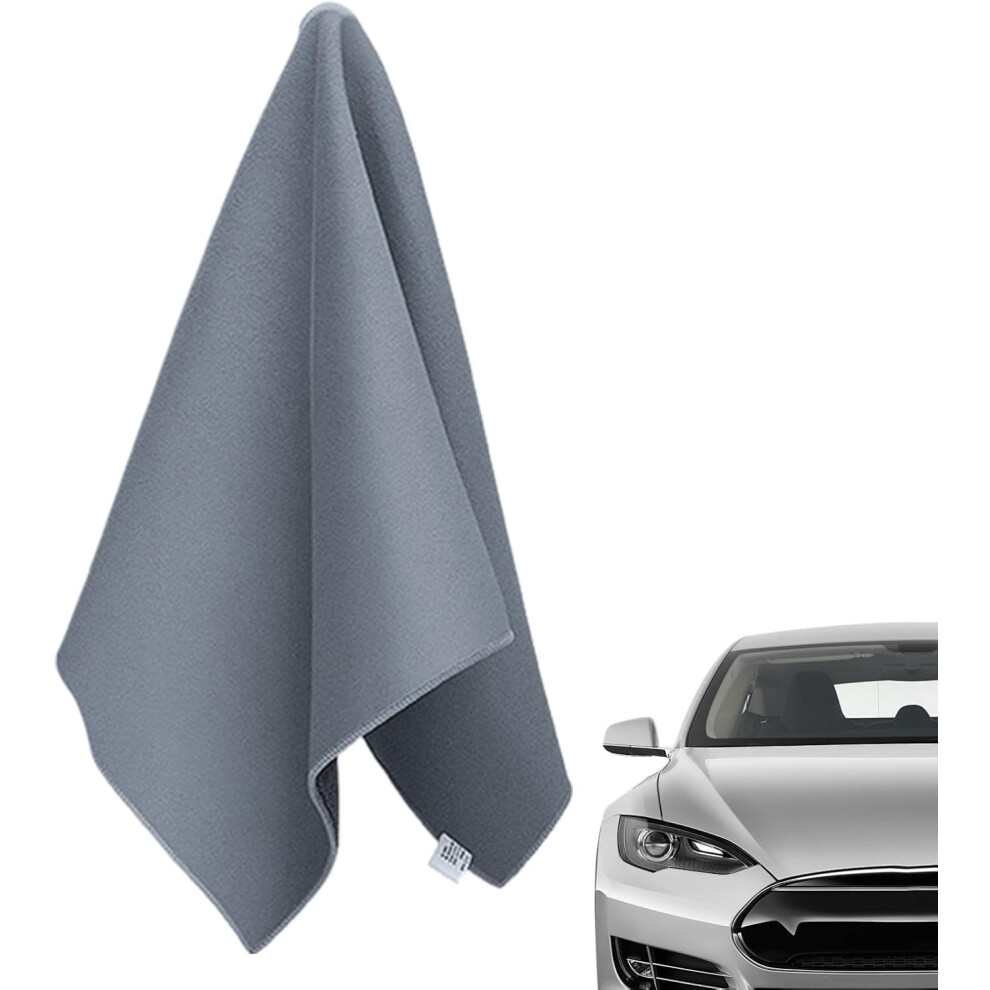 (Grey) Shammy Cloth, Cleaning Shammy Cloth, Ultra-Absorbent Mir-Acle Cleaning Shammy, Multi-Purpose Super Absorbent Kitchen Chamois Towel, Soft Shammy Grey