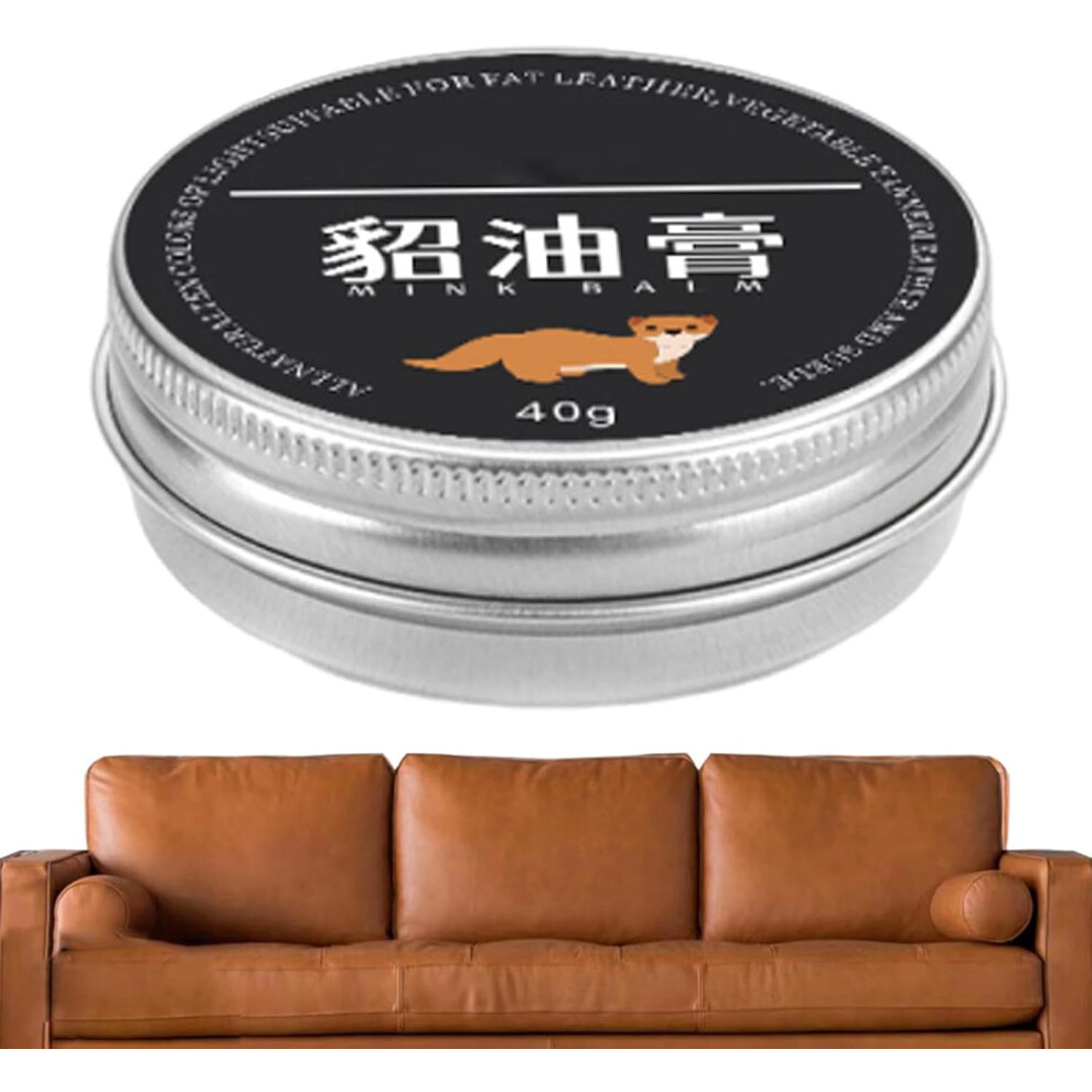 (40G) Leather For Furniture - Leather Polish Restorer,Household Care, Furniture Protector, Nourishing Jacket Conditioner For Apparel, Couches Cream