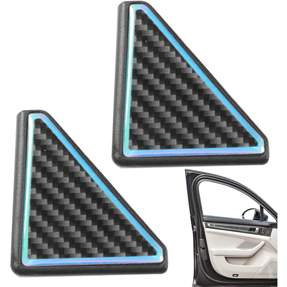 (carbon fiber) Generic Car Door Corner Anti-Collision Sticker | Carbon Fiber, Glossy Finish | Sports Color | Universal Fit | Door Surface