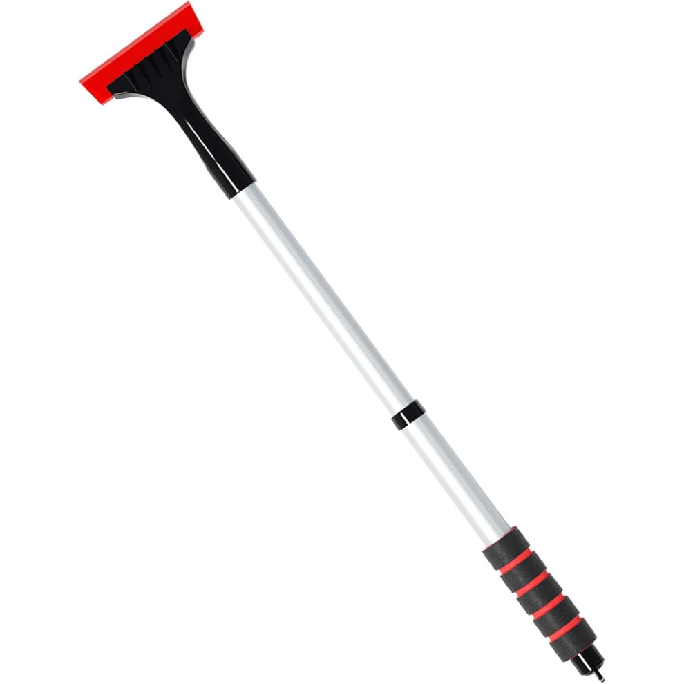 (Scalable) Ice Scraper,Telescopic Snow Scrapers with Foam Grip | Windshield Ice Scraper, Snow Removal Squeegee for Automotive, Winter Window Snow Brus