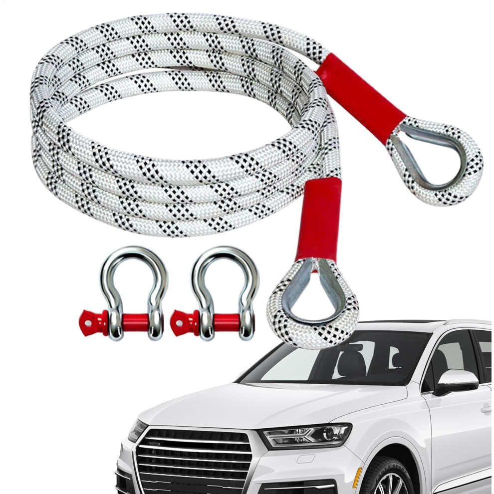 Tow Ropes for Trucks,Tow Straps Heavy Duty with Loops - Recovery Straps Offroad Snatch Rope, Tow Truck Straps for Vehicle Outdoor