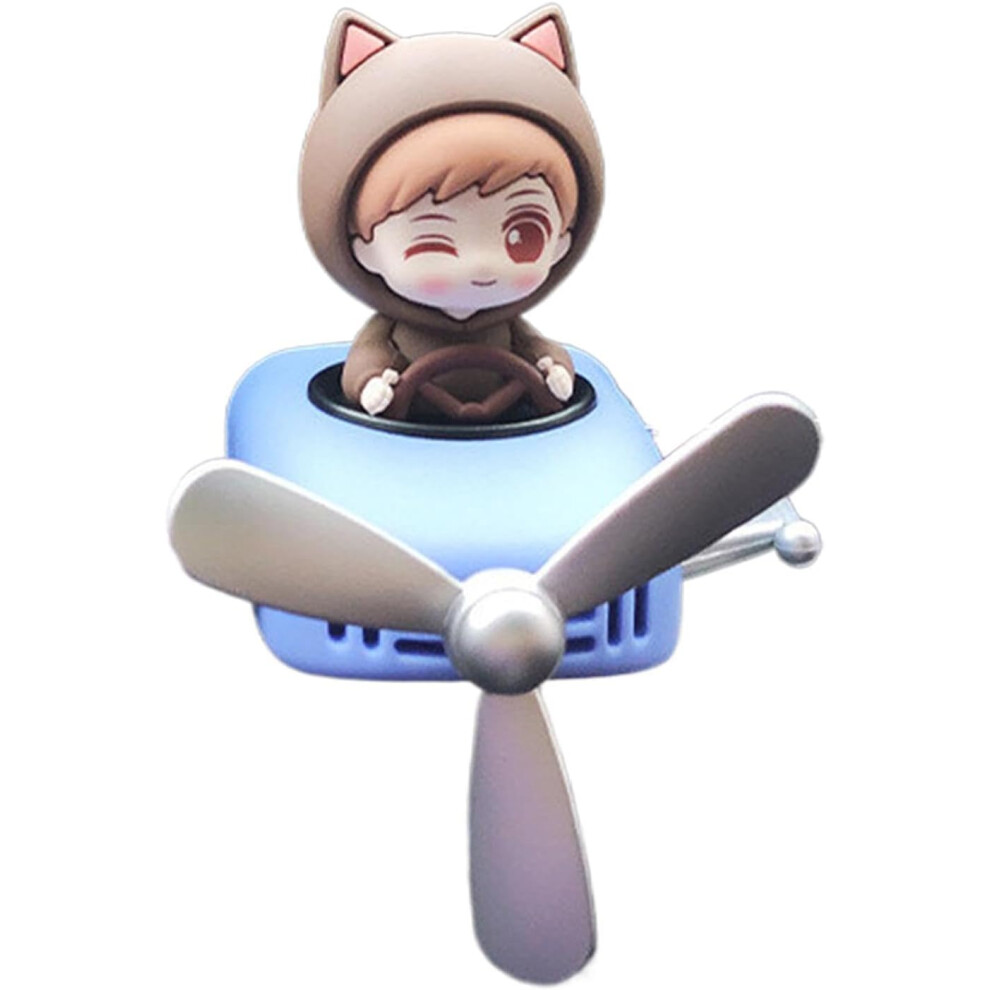 (1 count (Pack of 1), Blue) Automotive Air Fresheners,Cartoon Anime Themed Air Freshener for Car | Funny Odor Eliminator, Interior Room Decorations fo