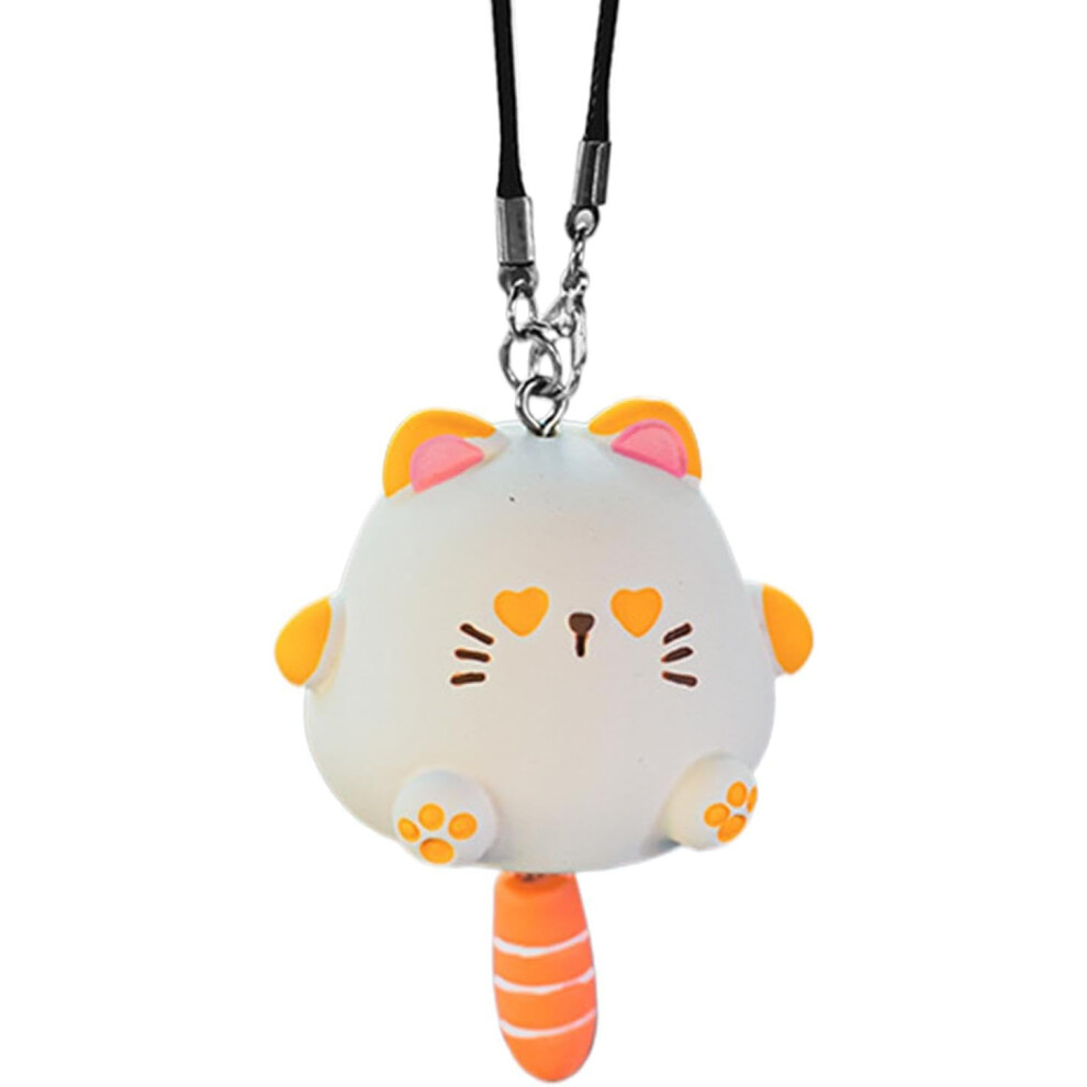 (A) Cat Pendant for Car - Rearview Kitten Charm Ornament,Cute Car Rearview Hangable Accessories, Lucky Cat Pendant Car Interior Rear View Decoration