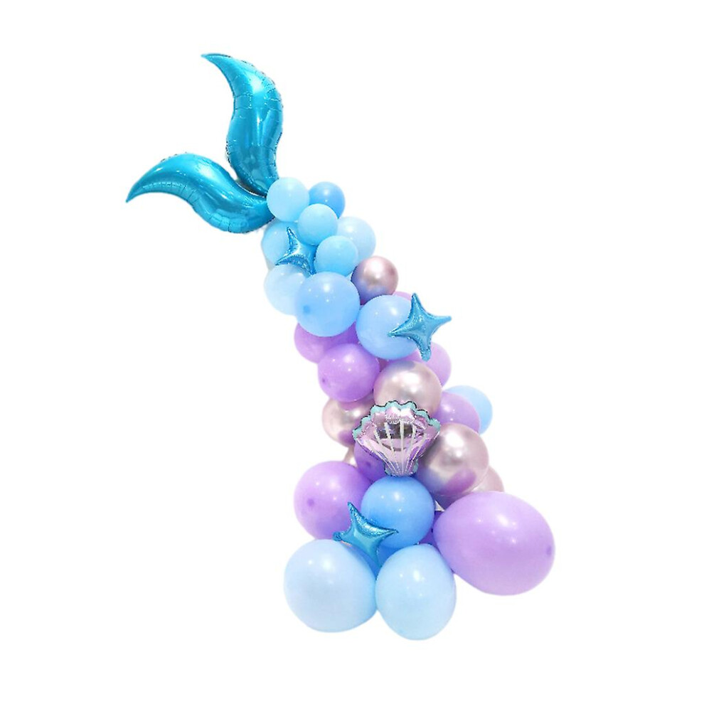 Mermaid Tail Balloon Garland Arch Mermaid Theme Birthday Party Decorations C