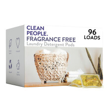 Personnes propres a la blanchisserie sans parfum Podes de detergent - Pods a linge hypoallergenique a base de plantes - Fight Fighting Forme 96 F