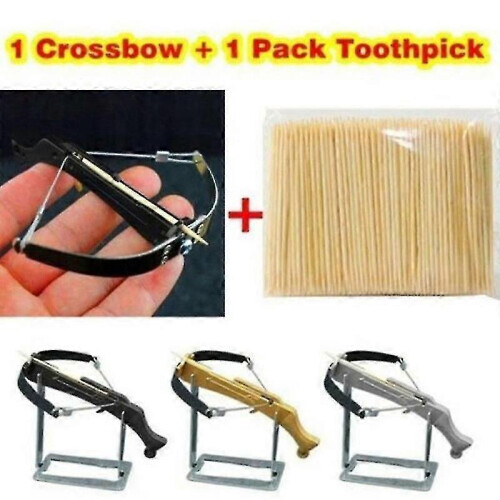 Minglan Toothpick Mini Crossbow Bow Cross Arrow Bow Toy