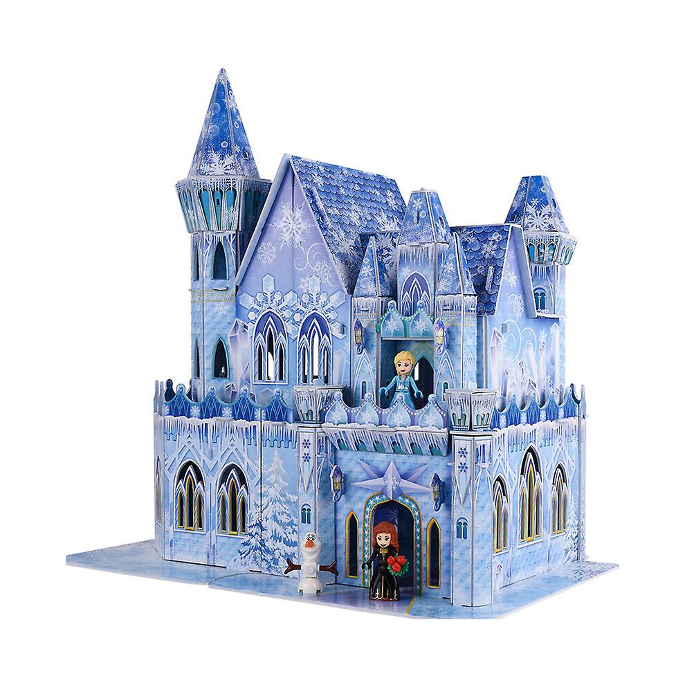 3d Early Learning Dimensional Puzzle Ice Snow Palace Princess Castle Kids Childhood Educational Toy-image-OPC-PGN2QFR-NEW