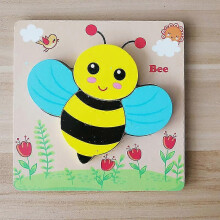 (New Owl) Wooden puzzle for toddlers, animal puzzle little yellow duck