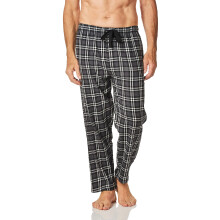 Fruit of the Loom Herren-Pyjamahose aus garngefrbtem, gewebtem Flanell, grau kariert, XX-Large US