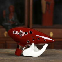 (Wine Red) Ocarina Ceramic Alto Legend Zelda Flute Instrument