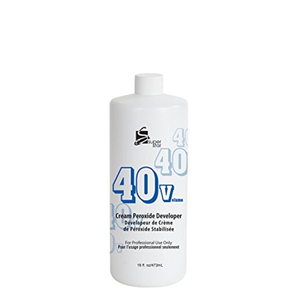 R  v  lateur de peroxyde en cr  me Super Star 40 volumes - 16 oz
