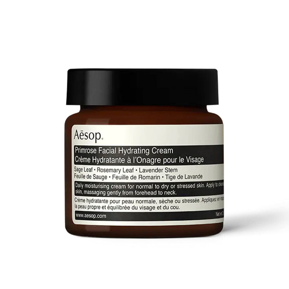 Aesop Primrose Facial Hydrating Cream | 60mL/2.02oz | Paraben  Cruelty-free & Vegan