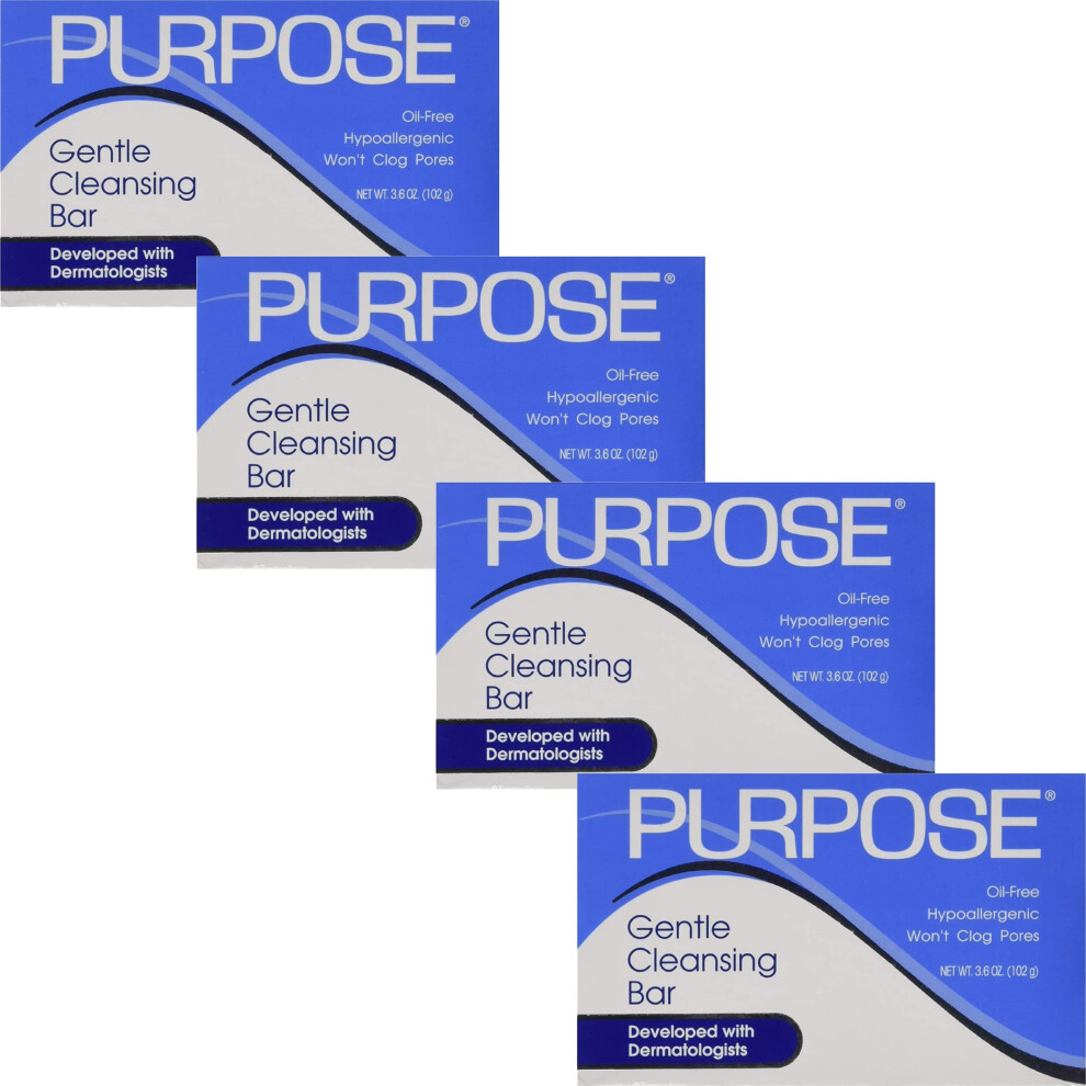 Doel Purpose Gentle Cleansing Bar - 3.6 Oz, 4-Pack (336)