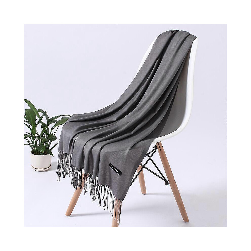 (FYR110-16) Fashion Solid Color 2022 Women Scarf Winter Hijabs Tassels Long Lady Shawls Cashmere Like Pashmina Bandana Scarves Wraps Echarpe-image-OPC-PGN2QXS-NEW