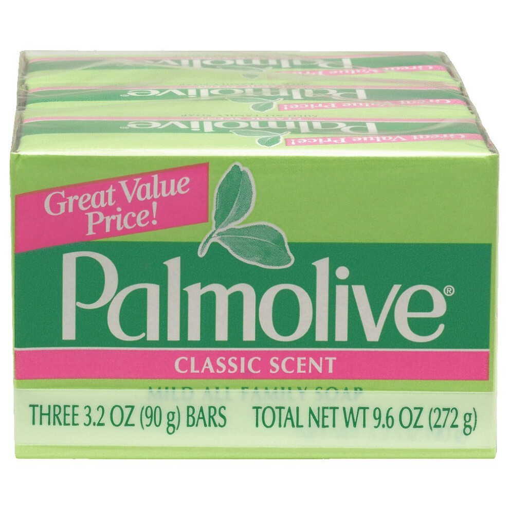 Palmolive Bath Bar Soap, 32 oz Bars, 3-count
