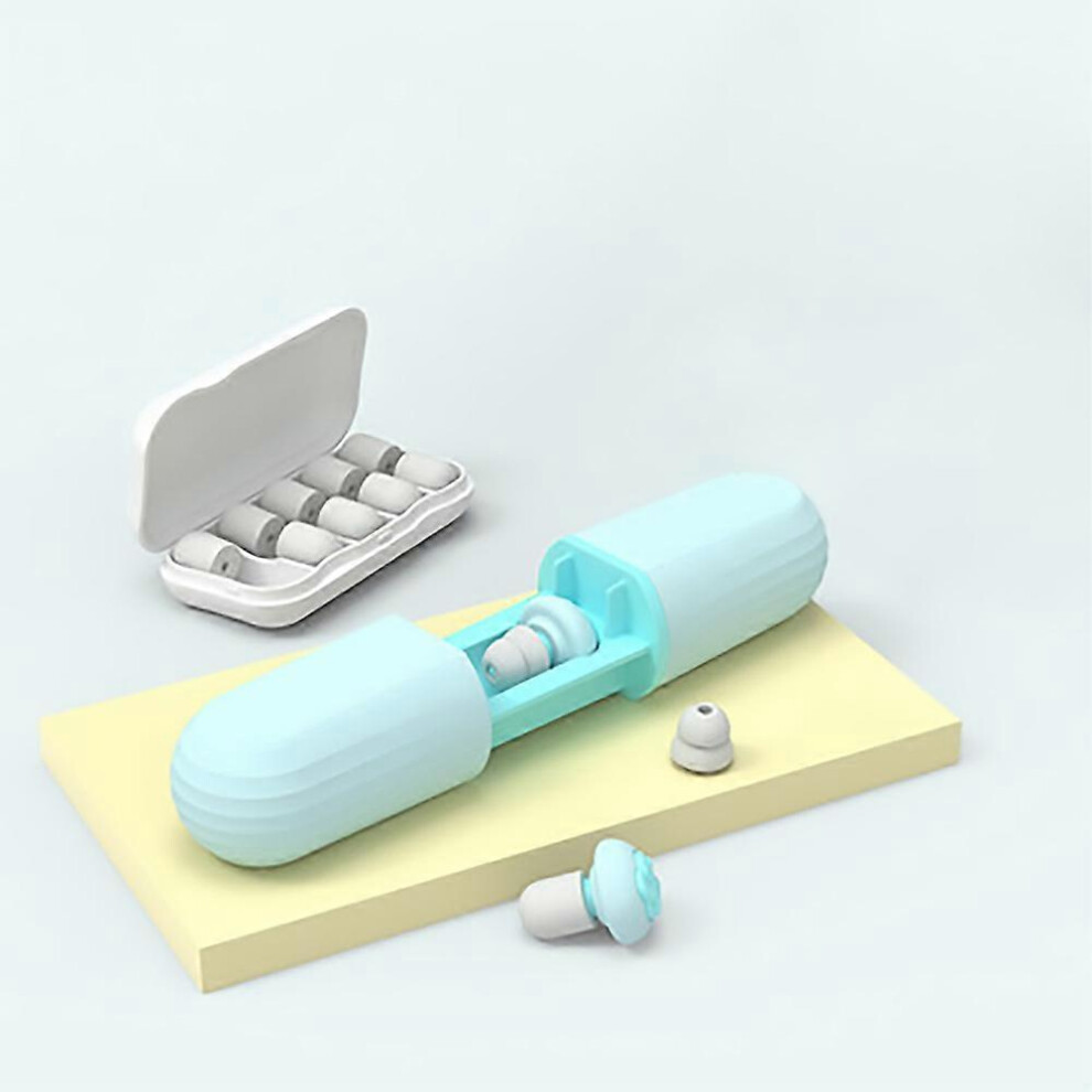 Blue (Blue) Silicone Earplug Noise Reduction Anti Snoring Soundproof Tapones Oido Sleep Earplugs Sort Memory Foam Sound Insulation Dream Nap