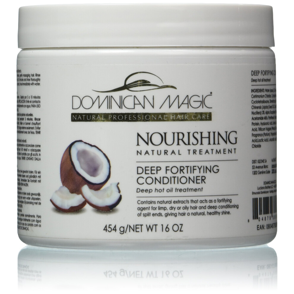 Magia Dominicana Dominican Magic Nourishing Fortify Conditioner 16Oz Jar