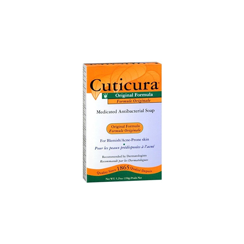 Cuticura Deep Cleansing Face and Body Soap, Original Scent 5.25 oz (Pack of 3)