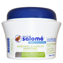 Maria Salome Mascarilla Capilar Keratin2 Acondicionador Reparador sin sal 350 ml