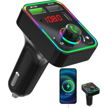 Wireless FM Transmitter for Car | Versatile Car Charger Wireless Transmitter FM Wireless Transmitter | Portable Car Radio Wireless Adapter Wireless Ca
