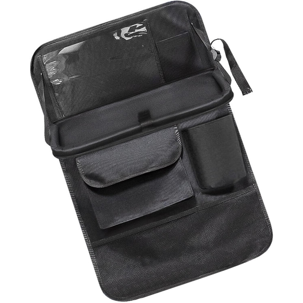 Car Backseat Organizers,Wear-Resistant Foldable Car Table Back Seat Organizer | Oxford Cloth Car Storage Pocket with Foldable Tray, Portable Car