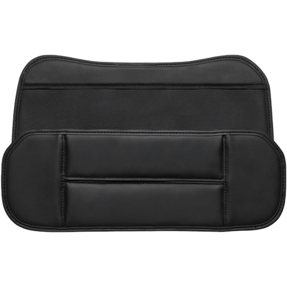 (Black) Car Seat Organizer Backseat - Pu Leather Large Capacity Car Seat Storage Bag | Multipurpose Automotive Storage Interior Accessories Seatback C Black