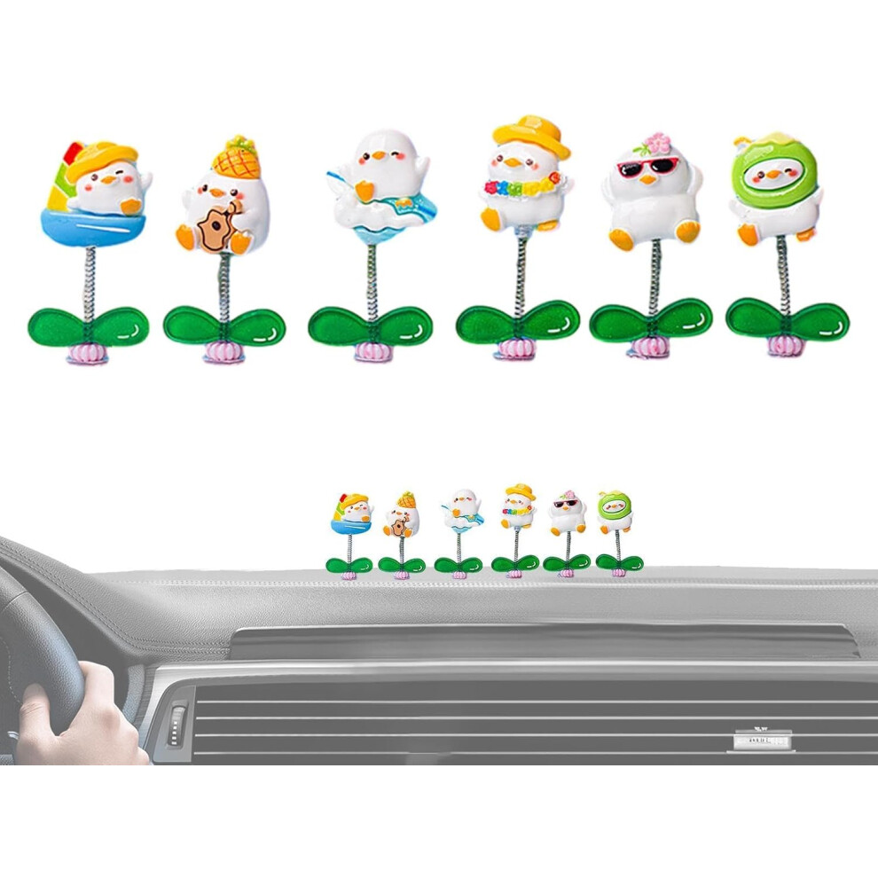 Swinging Duck Car Ornament | Car Window Resin Duckling Decorations Non-Marking | Car Interior Decors for Desk, Bedside Table, Dashboard, Car Window,-image-OPC-PGN2RQ9-NEW