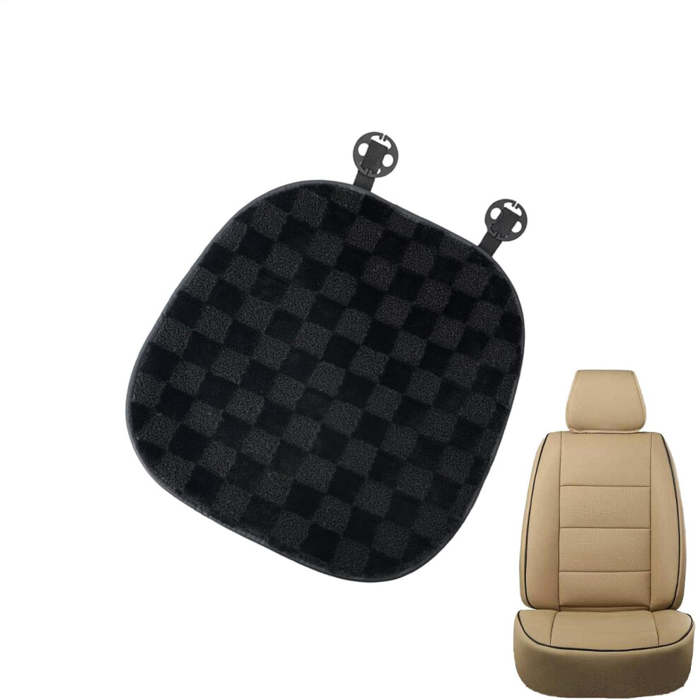 (Front Row) Driver Seat Cushion | Plush Front Seat Cushion | Comfy Car Seat Accessories, Warm Seat Cushion Pad Breathable For Car Driver Seat