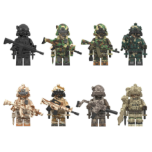 8Pcs Military Special Forces Action Figure Building Block Toys For Kids