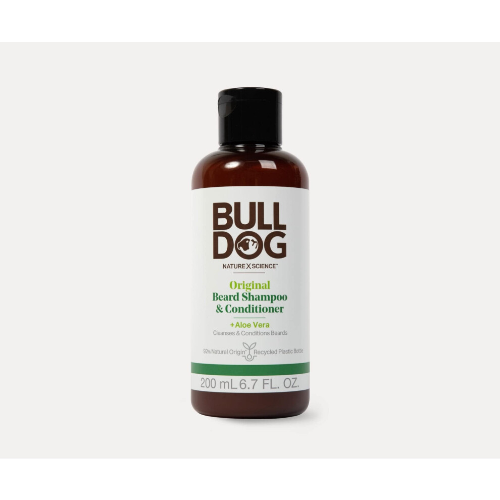 Bulldog Skincare and Grooming For Men Original Beard Shampoo and Conditioner  6.7 Ounce