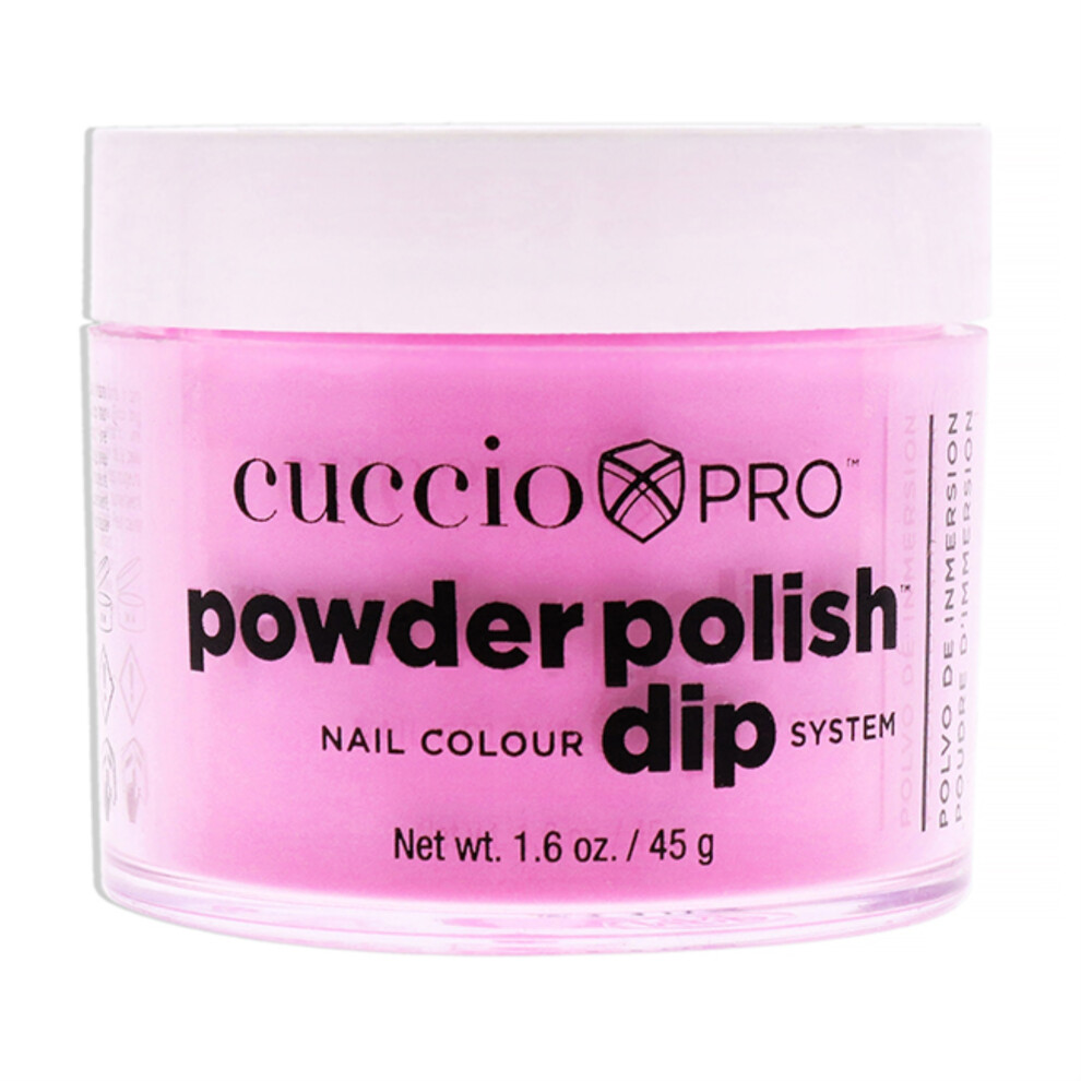 Cuccio Colour Pink Pro Powder Polish Nail Colour Dip System - Neon By For Women - 1.6 Oz Nail Powder