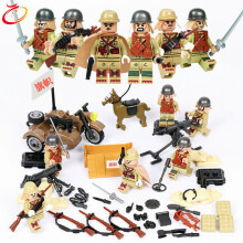 Mini figure Military Army Soldier Gun Weapons War Building Blocks