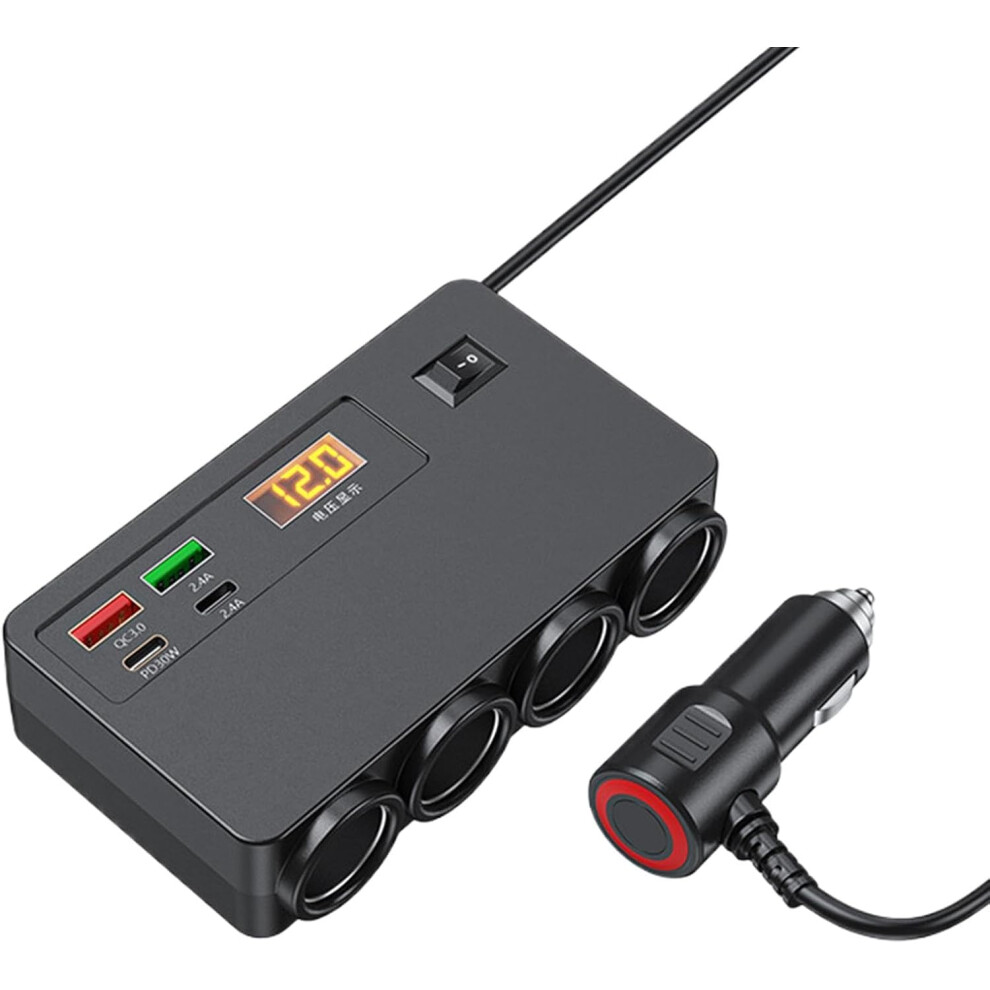 USB Car Charger Fast Charging | 12V/24V Auto Power Splitter Car Charger Plug - Auto Charging Station Compact Charging Port for Mobile Phone Tablets