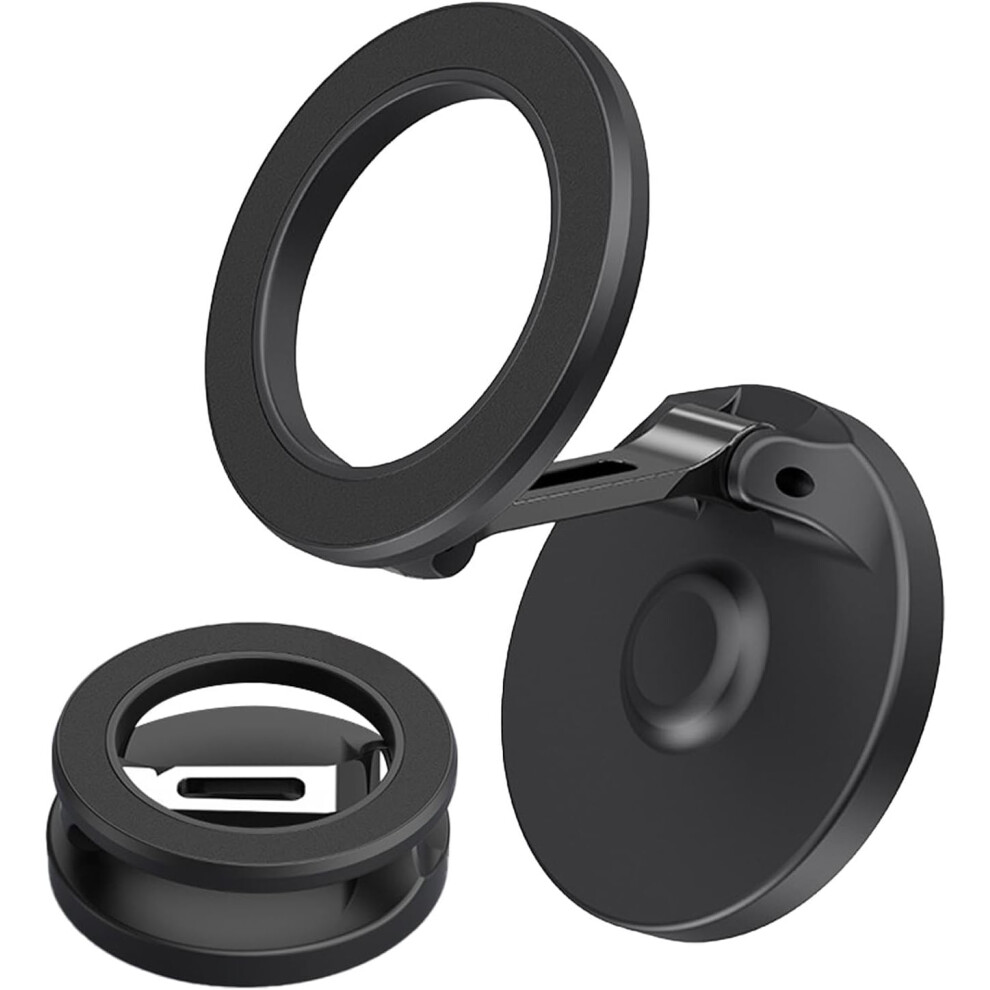 Magnetic Car Phone Holder Dashboard - Phone Holder For Car,Foldable Suction Cup Mount 360 Degree Rotation, Multifunctional Design For Car