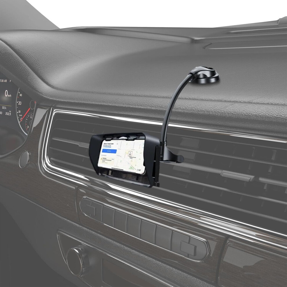 (Hose Type) Auto Suction Cup Phone Mount | 360 Rotation Suction Mount - Adjustable 360 Rotation Car Window Phone Stand For Vehicles, Rvs, Suvs, Truck 5904151510256