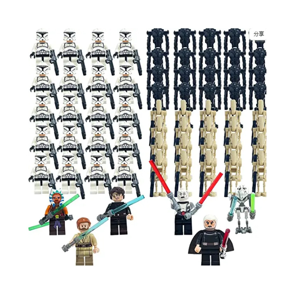 Bonxaif 66Pcs Star Wars Clone Troopers Minifigures Fit Lego